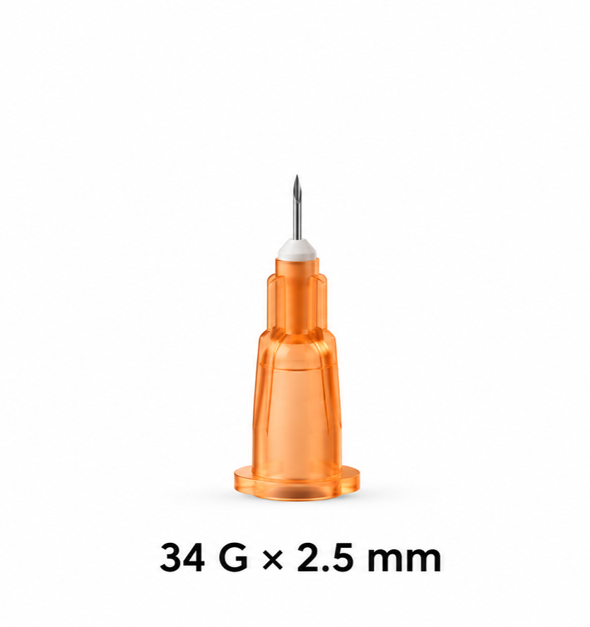 Hypodermic Needles 34G-2.5mm